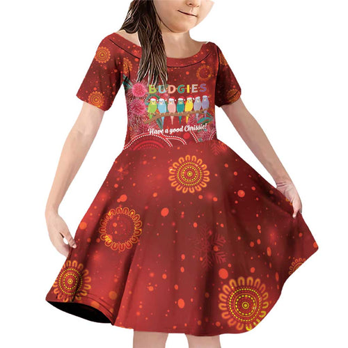 Australia Budgerigar Christmas Personalised Family Matching Off Shoulder Short Dress and Hawaiian Shirt Budgies Hakea Have A Good Chrissie - Aussie Hoodie