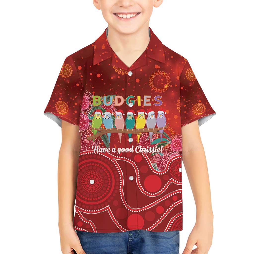 Australia Budgerigar Christmas Personalised Family Matching Off Shoulder Short Dress and Hawaiian Shirt Budgies Hakea Have A Good Chrissie - Aussie Hoodie
