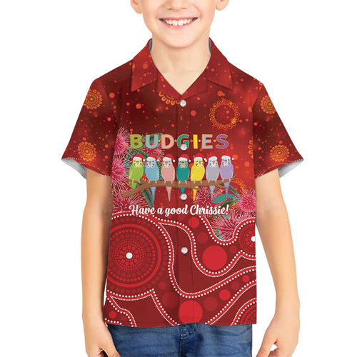Australia Budgerigar Christmas Personalised Family Matching Puletasi and Hawaiian Shirt Budgies Hakea Have A Good Chrissie - Aussie Hoodie