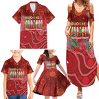Australia Budgerigar Christmas Personalised Family Matching Summer Maxi Dress and Hawaiian Shirt Budgies Hakea Have A Good Chrissie - Aussie Hoodie
