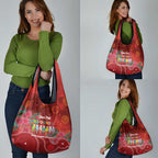 Australia Budgerigar Christmas Personalised Grocery Bag Budgies Hakea Have A Good Chrissie - Aussie Hoodie