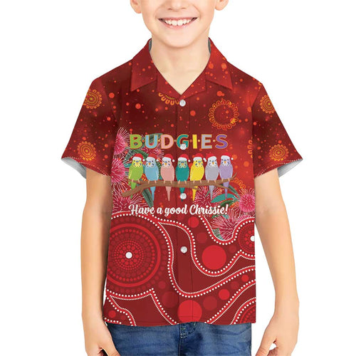 Australia Budgerigar Christmas Personalised Hawaiian Shirt Budgies Hakea Have A Good Chrissie - Aussie Hoodie