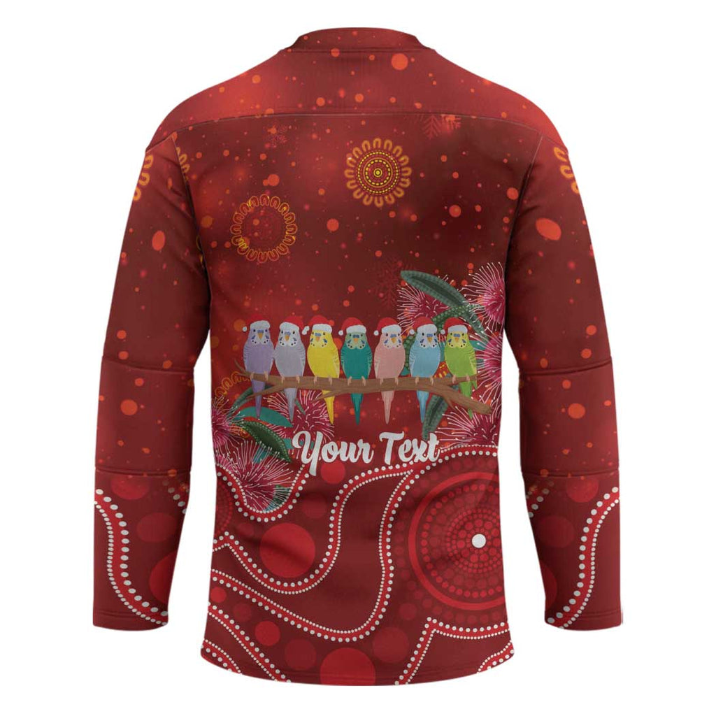 Australia Budgerigar Christmas Personalised Hockey Jersey Budgies Hakea Have A Good Chrissie - Aussie Hoodie