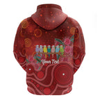 Australia Budgerigar Christmas Personalised Hoodie Budgies Hakea Have A Good Chrissie - Aussie Hoodie