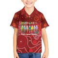 Australia Budgerigar Christmas Personalised Kid Hawaiian Shirt Budgies Hakea Have A Good Chrissie - Aussie Hoodie