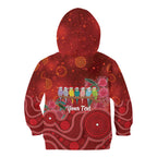Australia Budgerigar Christmas Personalised Kid Hoodie Budgies Hakea Have A Good Chrissie - Aussie Hoodie