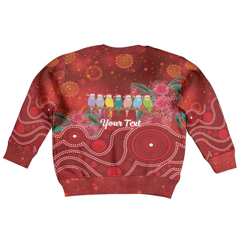 Australia Budgerigar Christmas Personalised Kid Ugly Christmas Sweater Budgies Hakea Have A Good Chrissie - Aussie Hoodie
