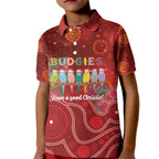 Australia Budgerigar Christmas Personalised Kid Polo Shirt Budgies Hakea Have A Good Chrissie - Aussie Hoodie
