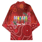 Australia Budgerigar Christmas Personalised Kimono Budgies Hakea Have A Good Chrissie - Aussie Hoodie