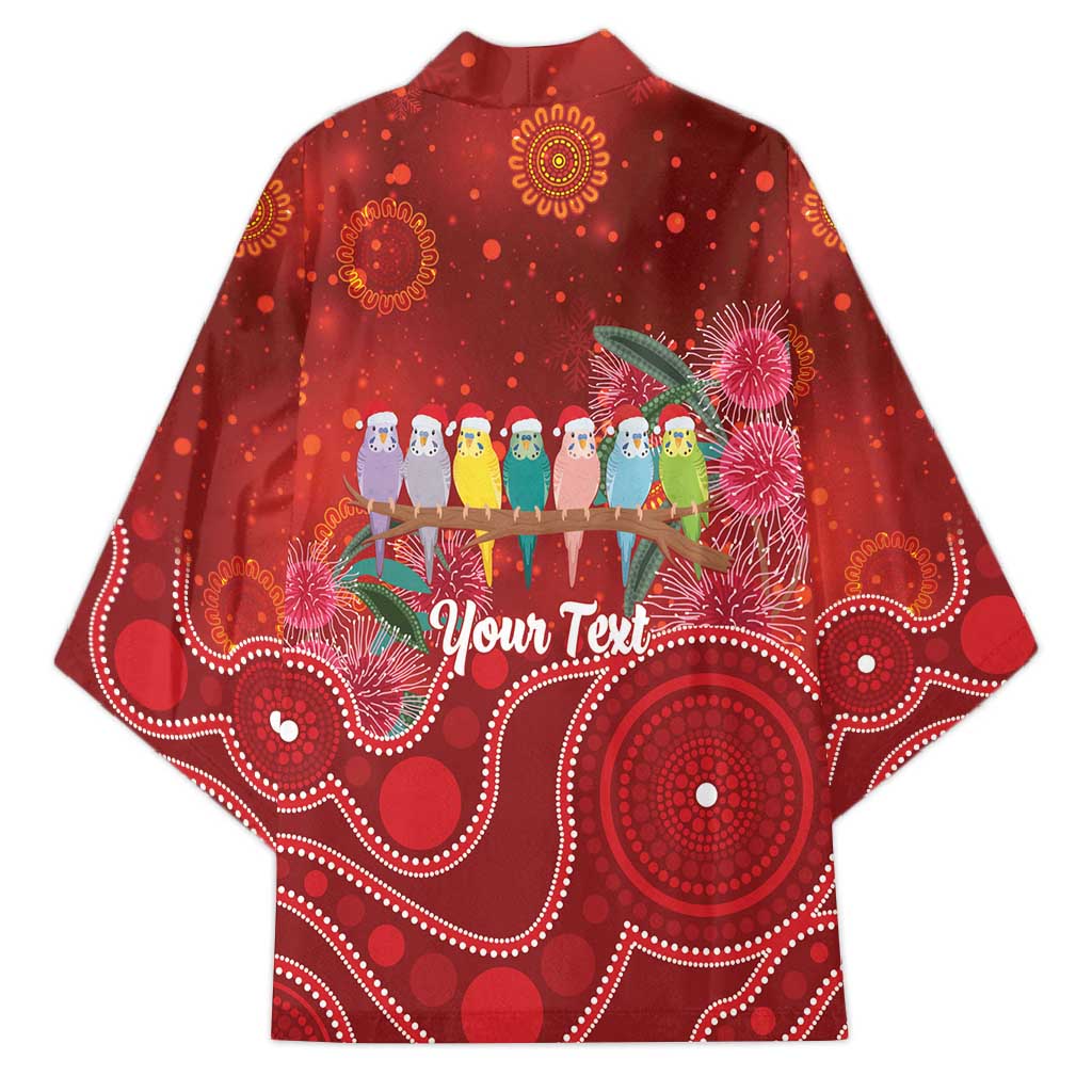 Australia Budgerigar Christmas Personalised Kimono Budgies Hakea Have A Good Chrissie - Aussie Hoodie