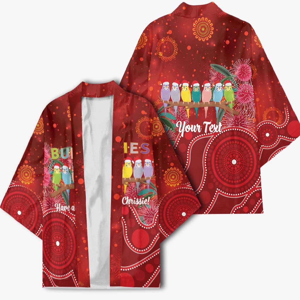 Australia Budgerigar Christmas Personalised Kimono Budgies Hakea Have A Good Chrissie - Aussie Hoodie