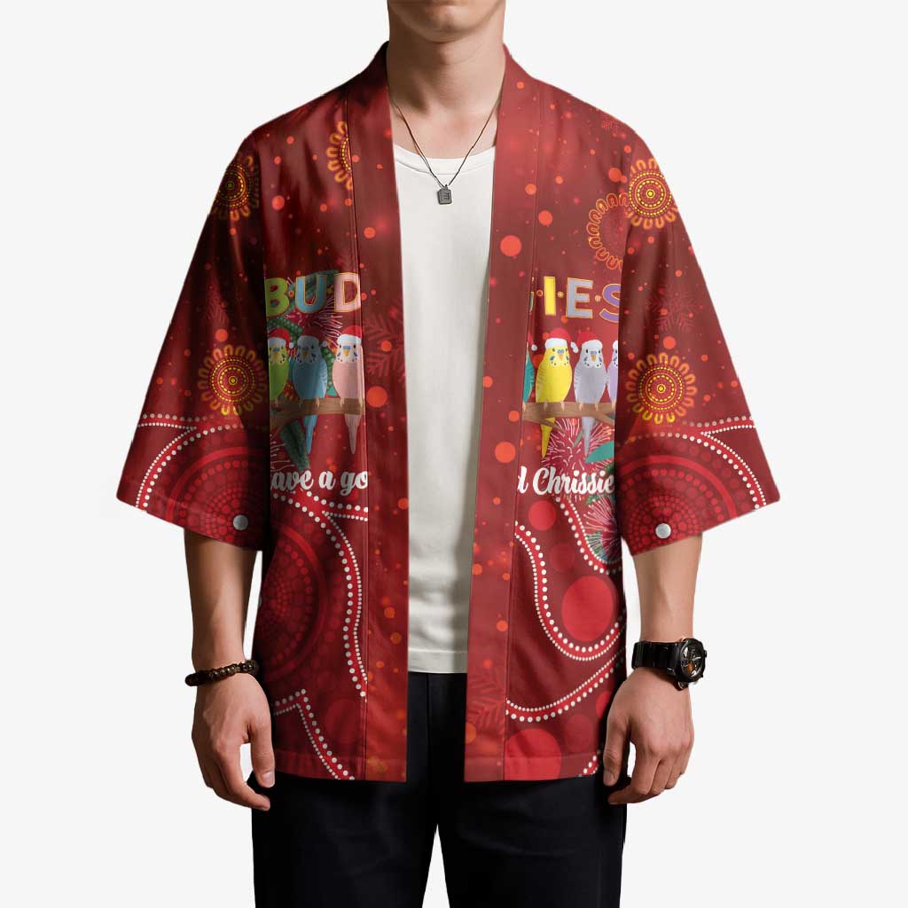 Australia Budgerigar Christmas Personalised Kimono Budgies Hakea Have A Good Chrissie - Aussie Hoodie