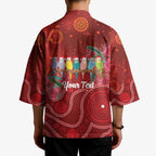 Australia Budgerigar Christmas Personalised Kimono Budgies Hakea Have A Good Chrissie - Aussie Hoodie