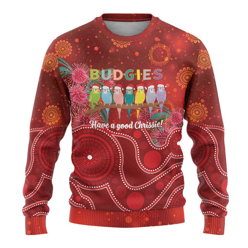 Australia Budgerigar Christmas Personalised Ugly Christmas Sweater Budgies Hakea Have A Good Chrissie - Aussie Hoodie