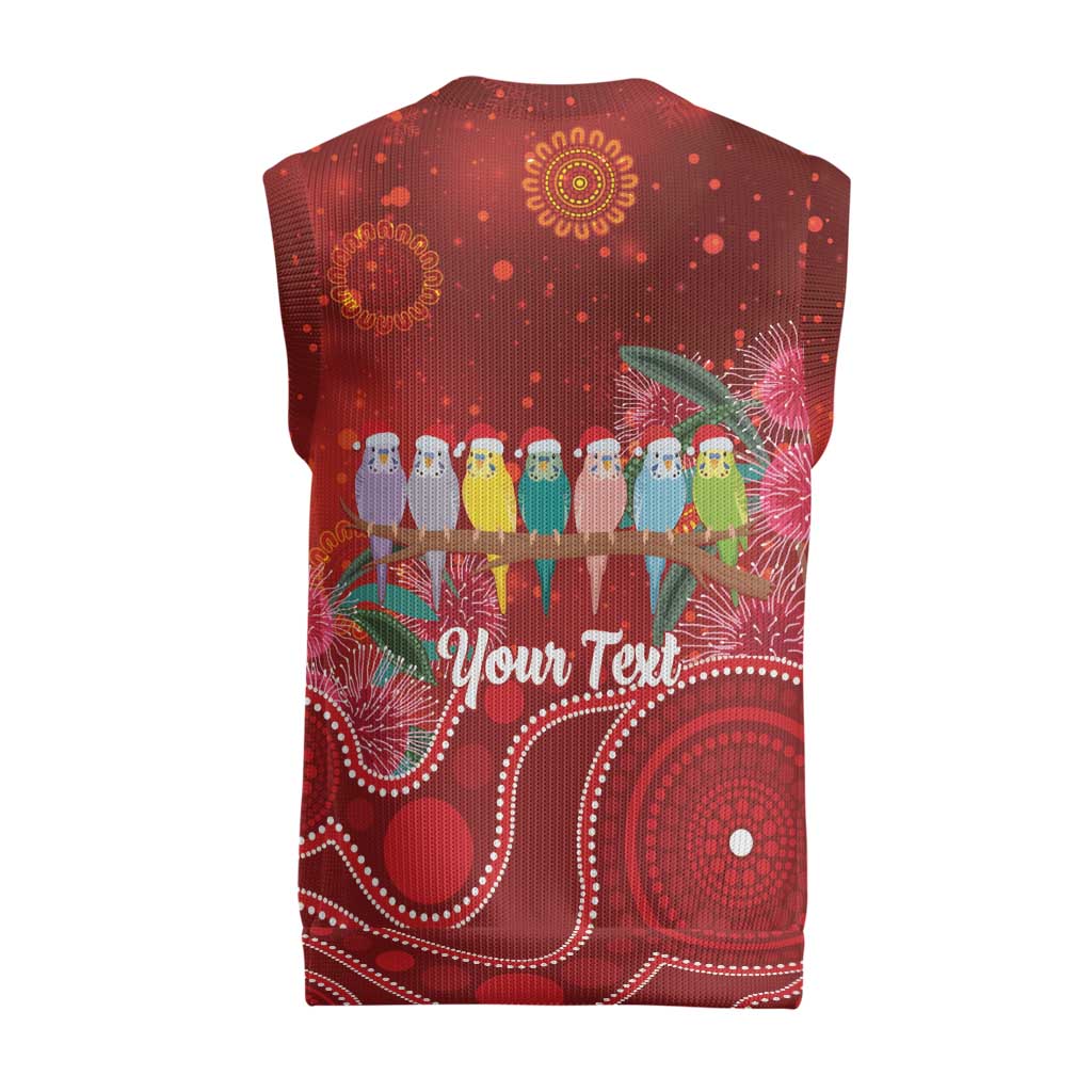 Australia Budgerigar Christmas Personalised Christmas Knitted V-Neck Vest Budgies Hakea Have A Good Chrissie - Aussie Hoodie