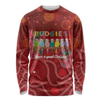 Australia Budgerigar Christmas Personalised Long Sleeve Shirt Budgies Hakea Have A Good Chrissie - Aussie Hoodie