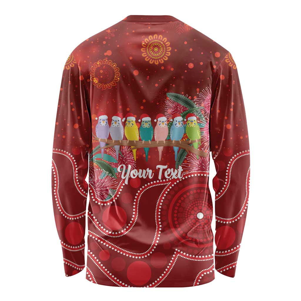 Australia Budgerigar Christmas Personalised Long Sleeve Shirt Budgies Hakea Have A Good Chrissie - Aussie Hoodie