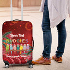 Australia Budgerigar Christmas Personalised Luggage Cover Budgies Hakea Have A Good Chrissie - Aussie Hoodie
