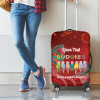 Australia Budgerigar Christmas Personalised Luggage Cover Budgies Hakea Have A Good Chrissie - Aussie Hoodie