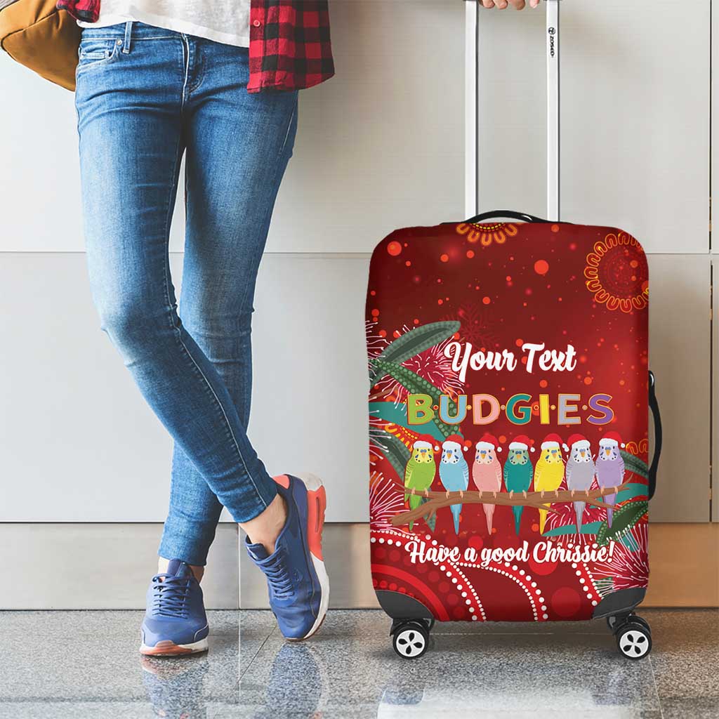 Australia Budgerigar Christmas Personalised Luggage Cover Budgies Hakea Have A Good Chrissie - Aussie Hoodie