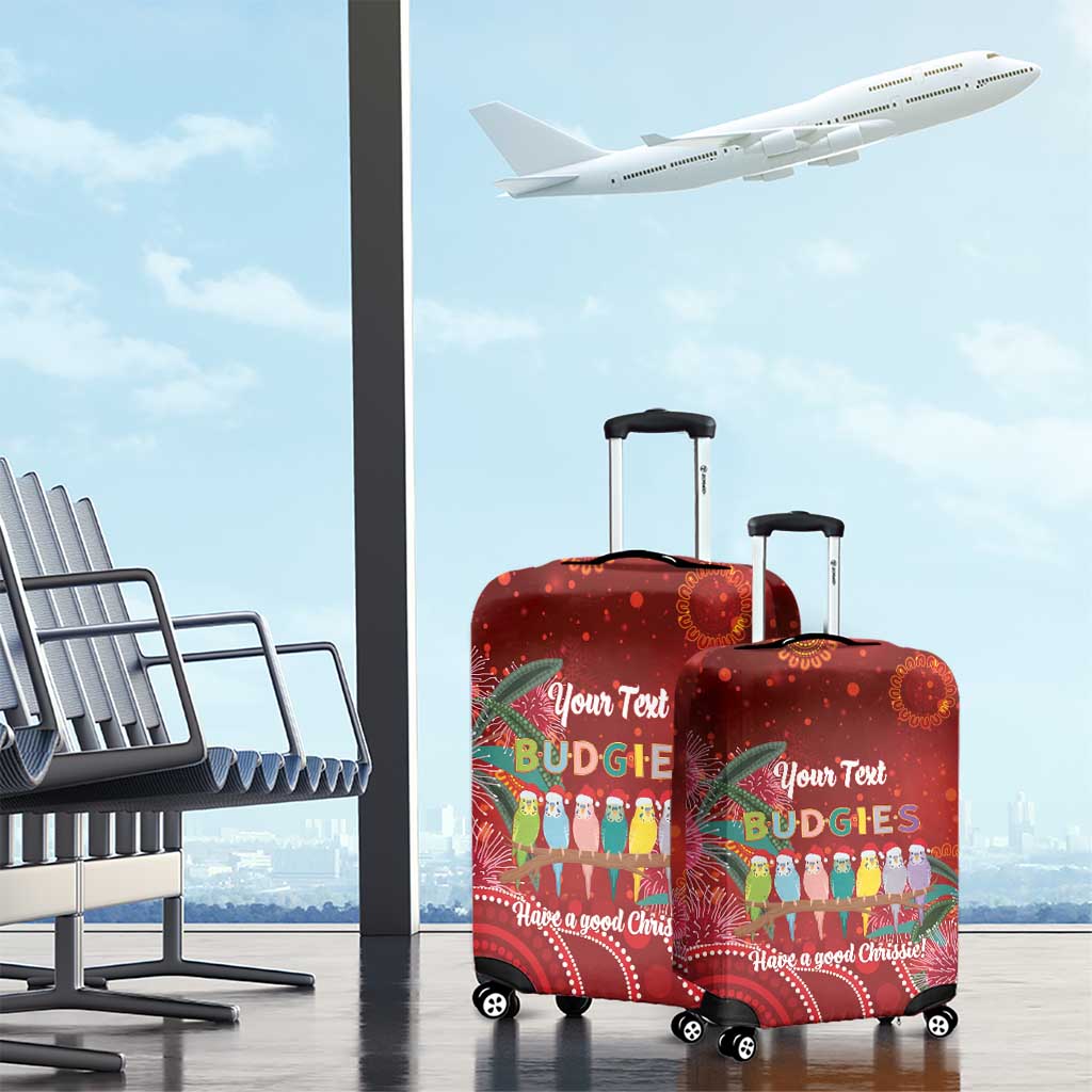 Australia Budgerigar Christmas Personalised Luggage Cover Budgies Hakea Have A Good Chrissie - Aussie Hoodie