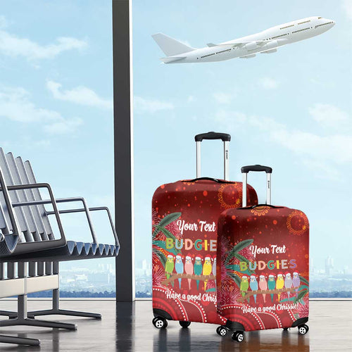 Australia Budgerigar Christmas Personalised Luggage Cover Budgies Hakea Have A Good Chrissie - Aussie Hoodie