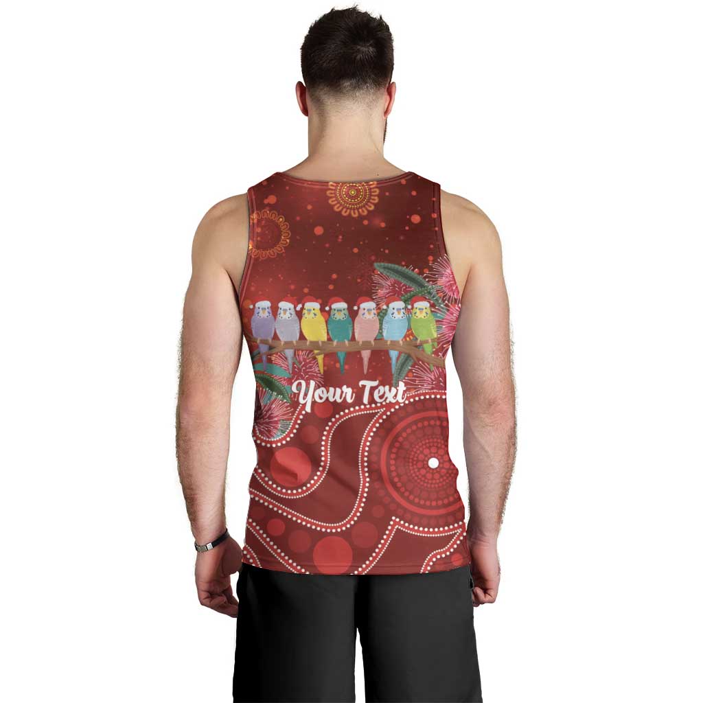 Australia Budgerigar Christmas Personalised Men Tank Top Budgies Hakea Have A Good Chrissie - Aussie Hoodie