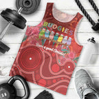 Australia Budgerigar Christmas Personalised Men Tank Top Budgies Hakea Have A Good Chrissie - Aussie Hoodie