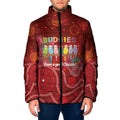 Australia Budgerigar Christmas Personalised Padded Jacket Budgies Hakea Have A Good Chrissie - Aussie Hoodie