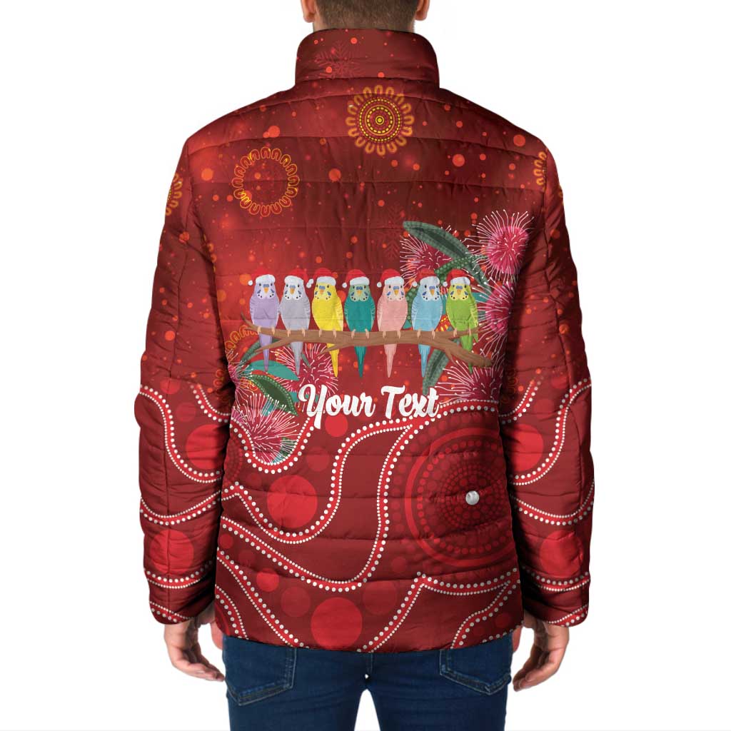 Australia Budgerigar Christmas Personalised Padded Jacket Budgies Hakea Have A Good Chrissie - Aussie Hoodie