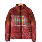 Australia Budgerigar Christmas Personalised Padded Jacket Budgies Hakea Have A Good Chrissie - Aussie Hoodie