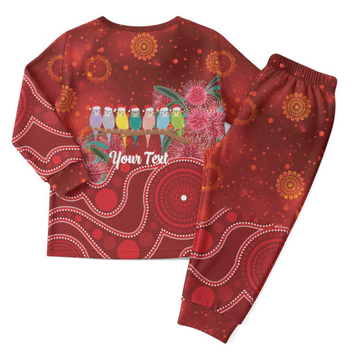 Australia Budgerigar Christmas Personalised Christmas Pajama Set Budgies Hakea Have A Good Chrissie - Aussie Hoodie
