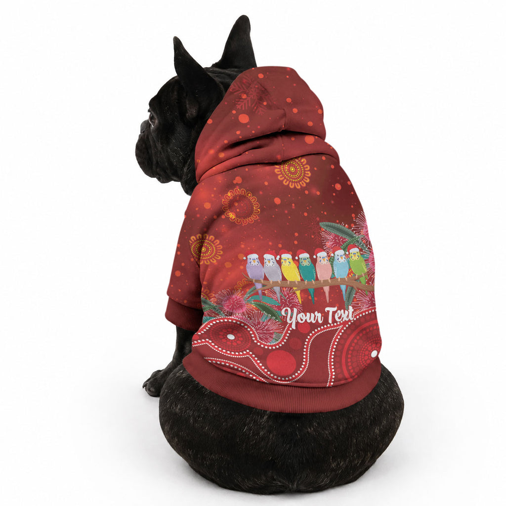 Australia Budgerigar Christmas Personalised Pet Hoodie Budgies Hakea Have A Good Chrissie