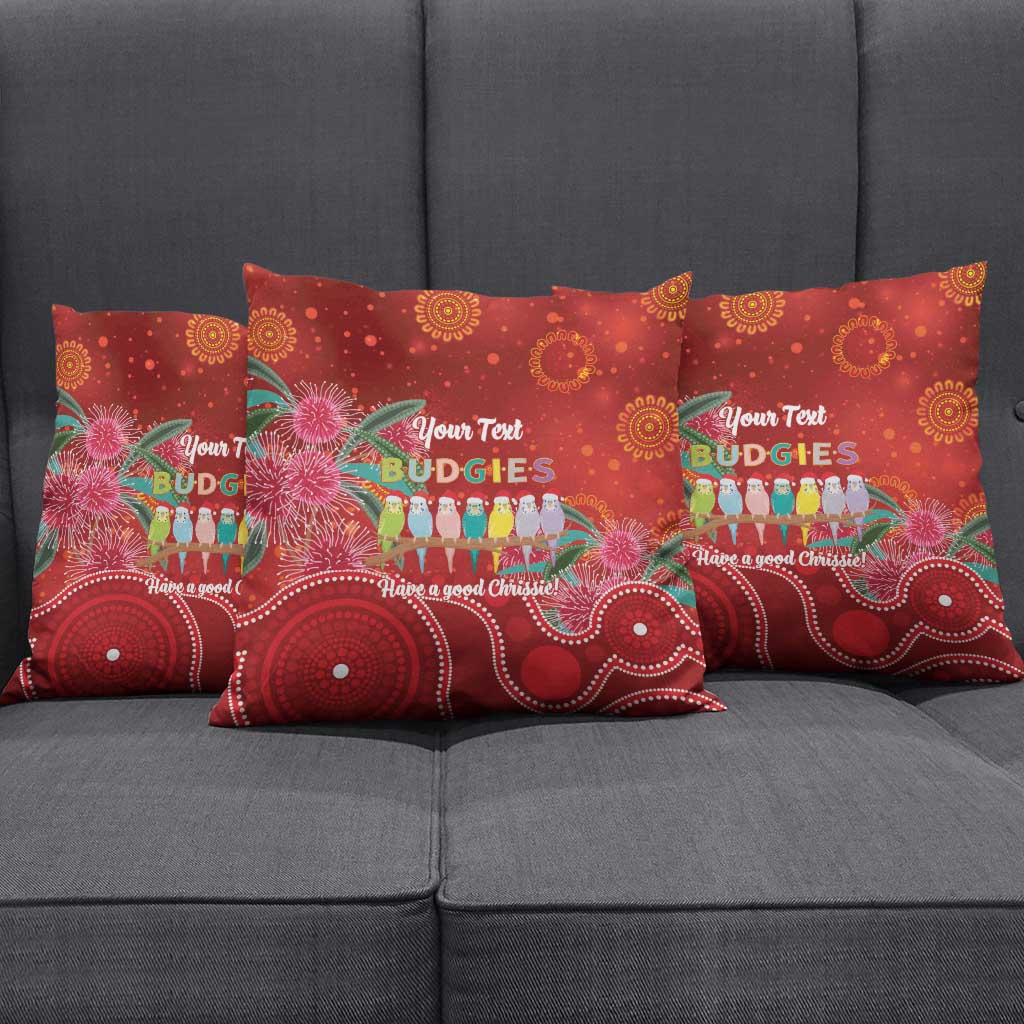 Australia Budgerigar Christmas Personalised Pillow Cover Budgies Hakea Have A Good Chrissie - Aussie Hoodie