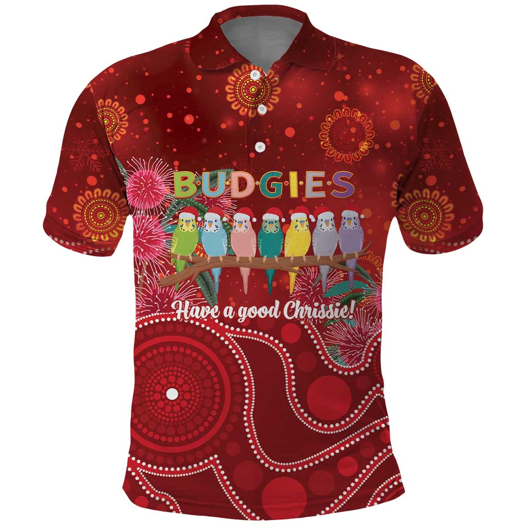 Australia Budgerigar Christmas Personalised Polo Shirt Budgies Hakea Have A Good Chrissie - Aussie Hoodie