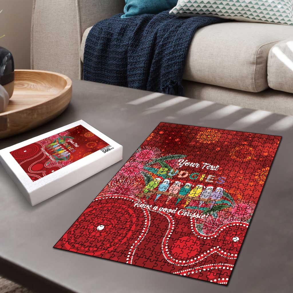 Australia Budgerigar Christmas Personalised Puzzle Budgies Hakea Have A Good Chrissie - Aussie Hoodie