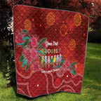 Australia Budgerigar Christmas Personalised Quilt Budgies Hakea Have A Good Chrissie - Aussie Hoodie