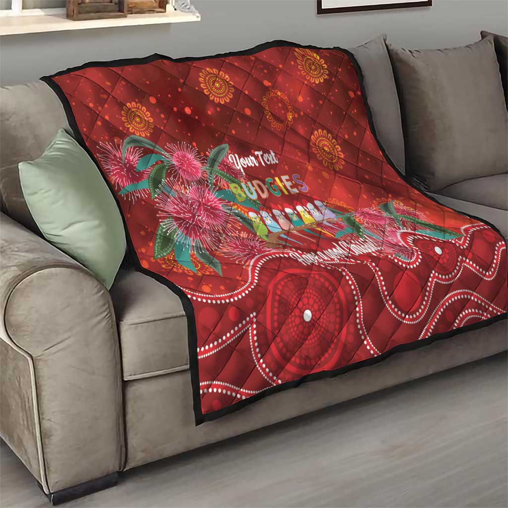 Australia Budgerigar Christmas Personalised Quilt Budgies Hakea Have A Good Chrissie - Aussie Hoodie