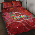 Australia Budgerigar Christmas Personalised Quilt Bed Set Budgies Hakea Have A Good Chrissie - Aussie Hoodie