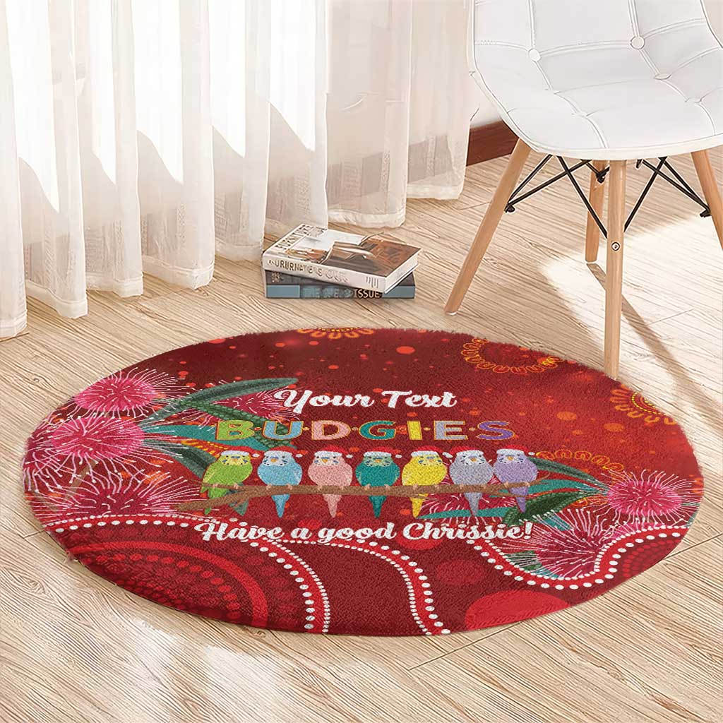 Australia Budgerigar Christmas Personalised Round Carpet Budgies Hakea Have A Good Chrissie - Aussie Hoodie