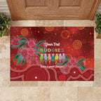 Australia Budgerigar Christmas Personalised Rubber Doormat Budgies Hakea Have A Good Chrissie - Aussie Hoodie