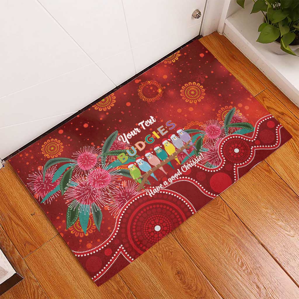 Australia Budgerigar Christmas Personalised Rubber Doormat Budgies Hakea Have A Good Chrissie - Aussie Hoodie