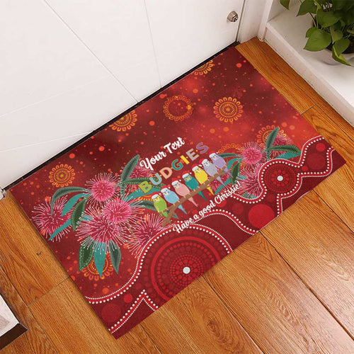 Australia Budgerigar Christmas Personalised Rubber Doormat Budgies Hakea Have A Good Chrissie - Aussie Hoodie