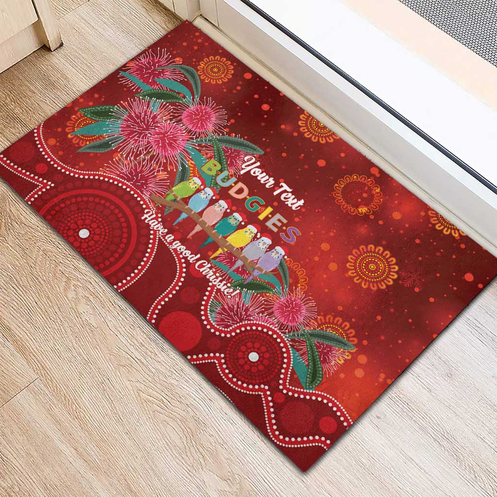 Australia Budgerigar Christmas Personalised Rubber Doormat Budgies Hakea Have A Good Chrissie - Aussie Hoodie