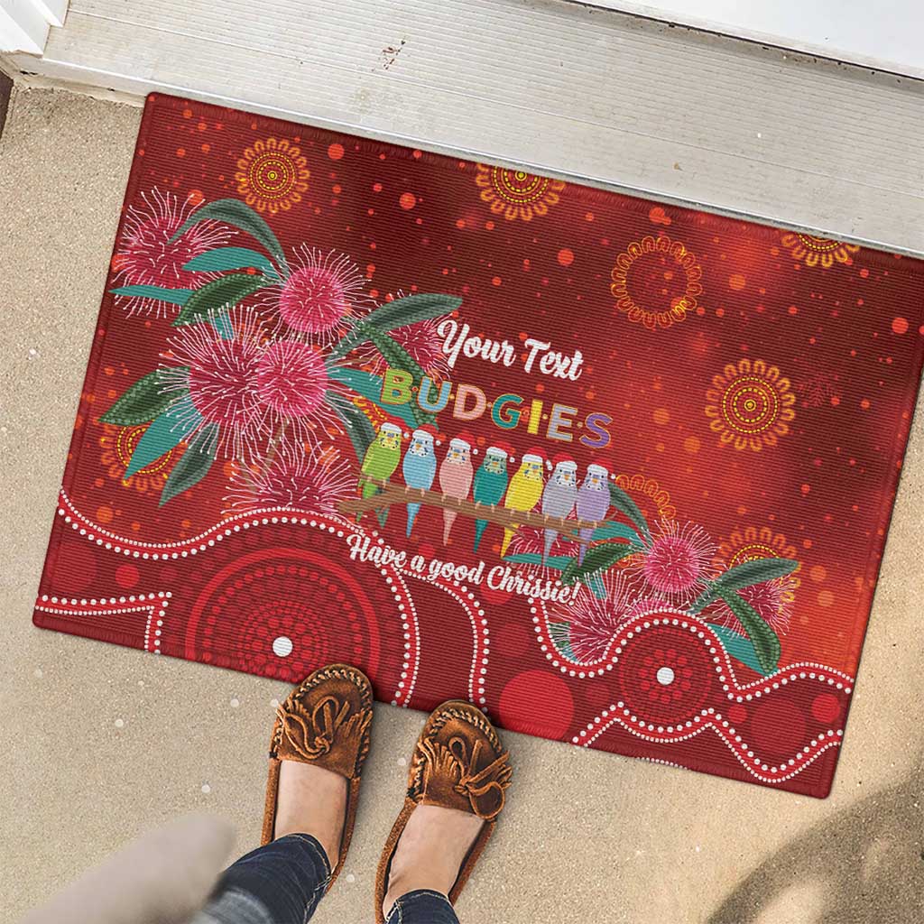 Australia Budgerigar Christmas Personalised Rubber Doormat Budgies Hakea Have A Good Chrissie - Aussie Hoodie