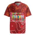 Australia Budgerigar Christmas Personalised Rugby Jersey Budgies Hakea Have A Good Chrissie - Aussie Hoodie