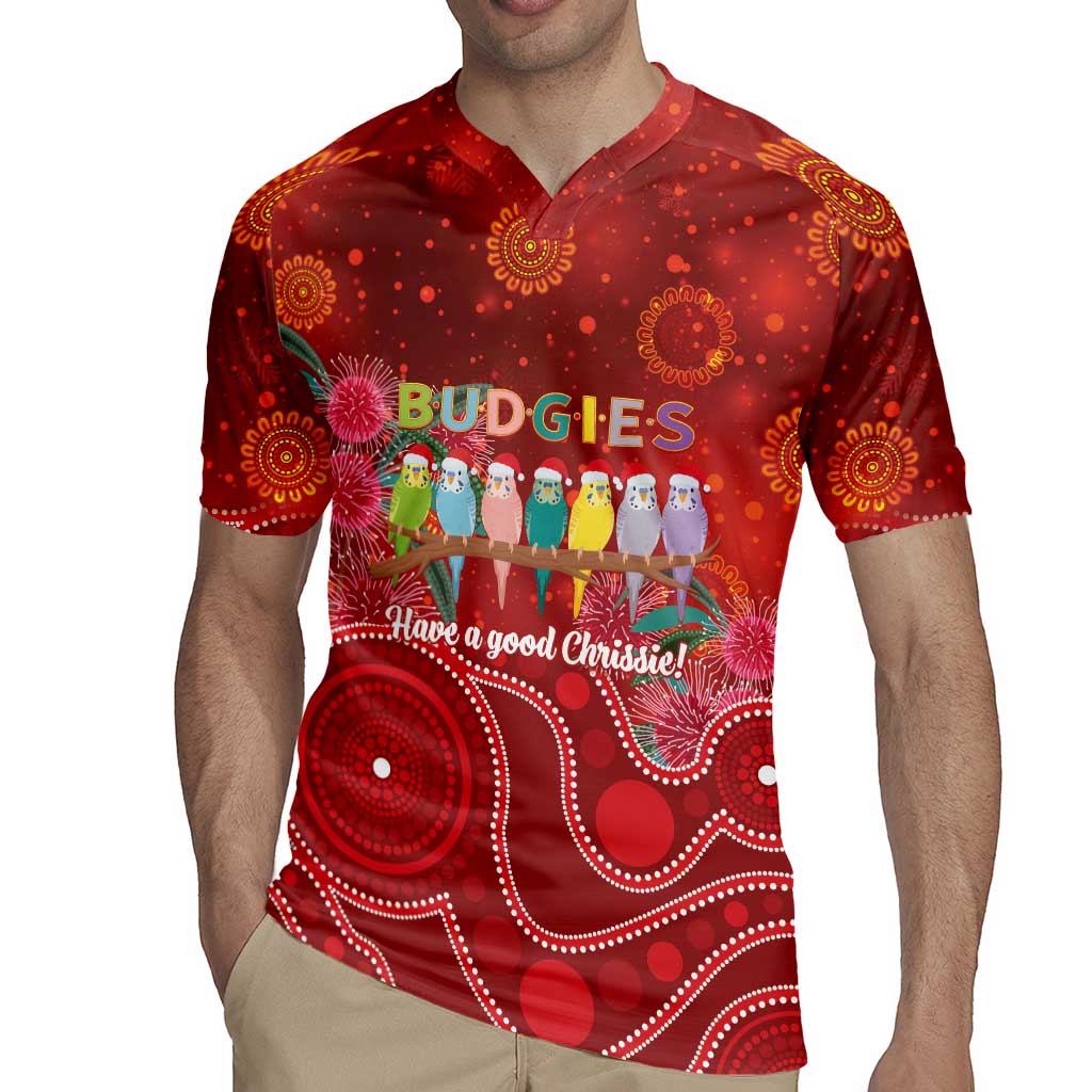 Australia Budgerigar Christmas Personalised Rugby Jersey Budgies Hakea Have A Good Chrissie - Aussie Hoodie