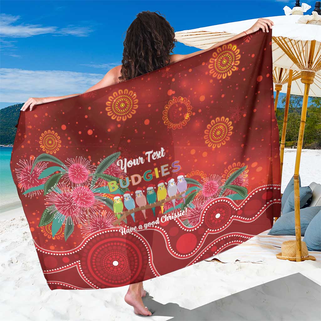 Australia Budgerigar Christmas Personalised Sarong Budgies Hakea Have A Good Chrissie - Aussie Hoodie