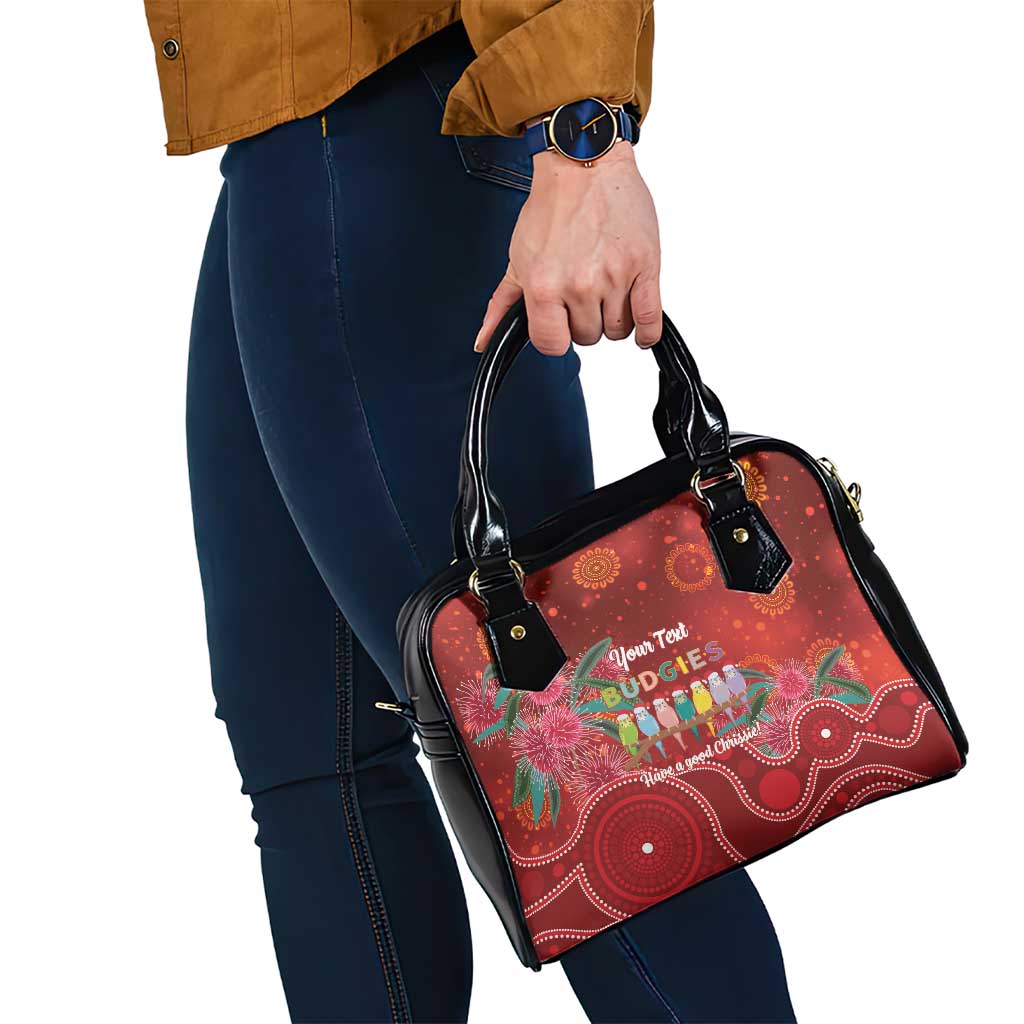 Australia Budgerigar Christmas Personalised Shoulder Handbag Budgies Hakea Have A Good Chrissie - Aussie Hoodie