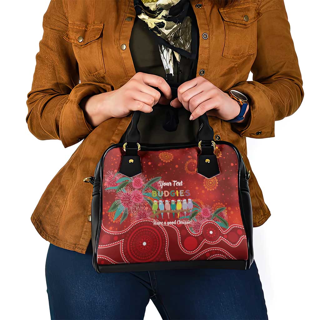 Australia Budgerigar Christmas Personalised Shoulder Handbag Budgies Hakea Have A Good Chrissie - Aussie Hoodie